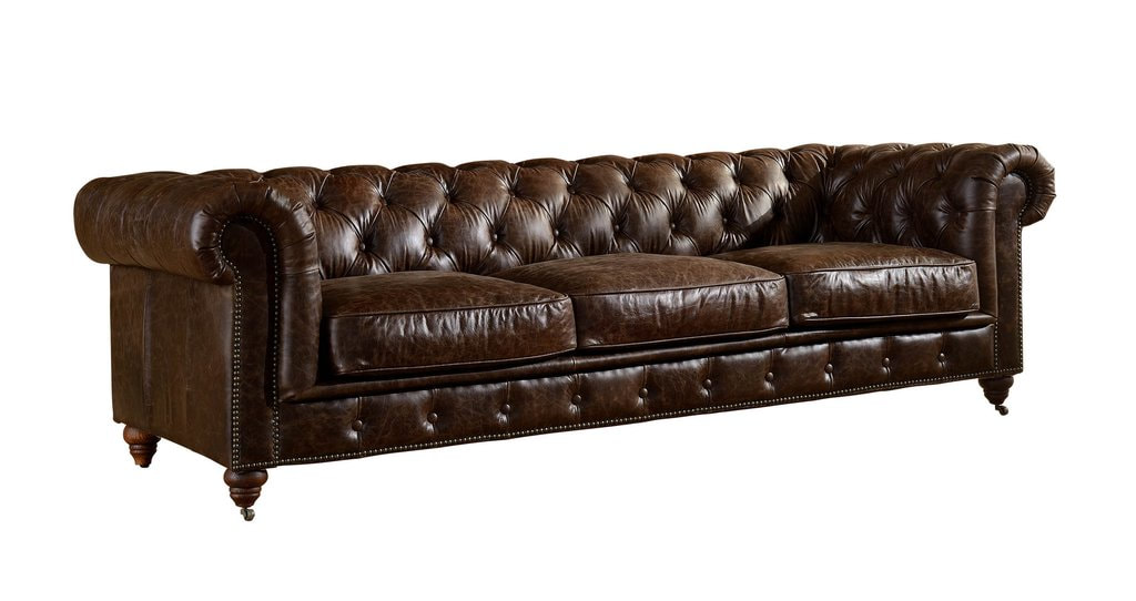 Leather Chesterfield Sofa Furniture - Brooke Anderson
